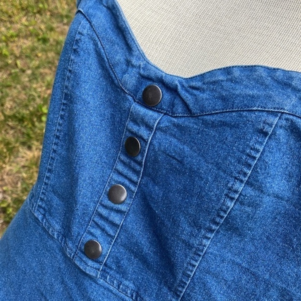 Rue 21 Denim Dress, mid length, womens size large - Picture 6 of 7